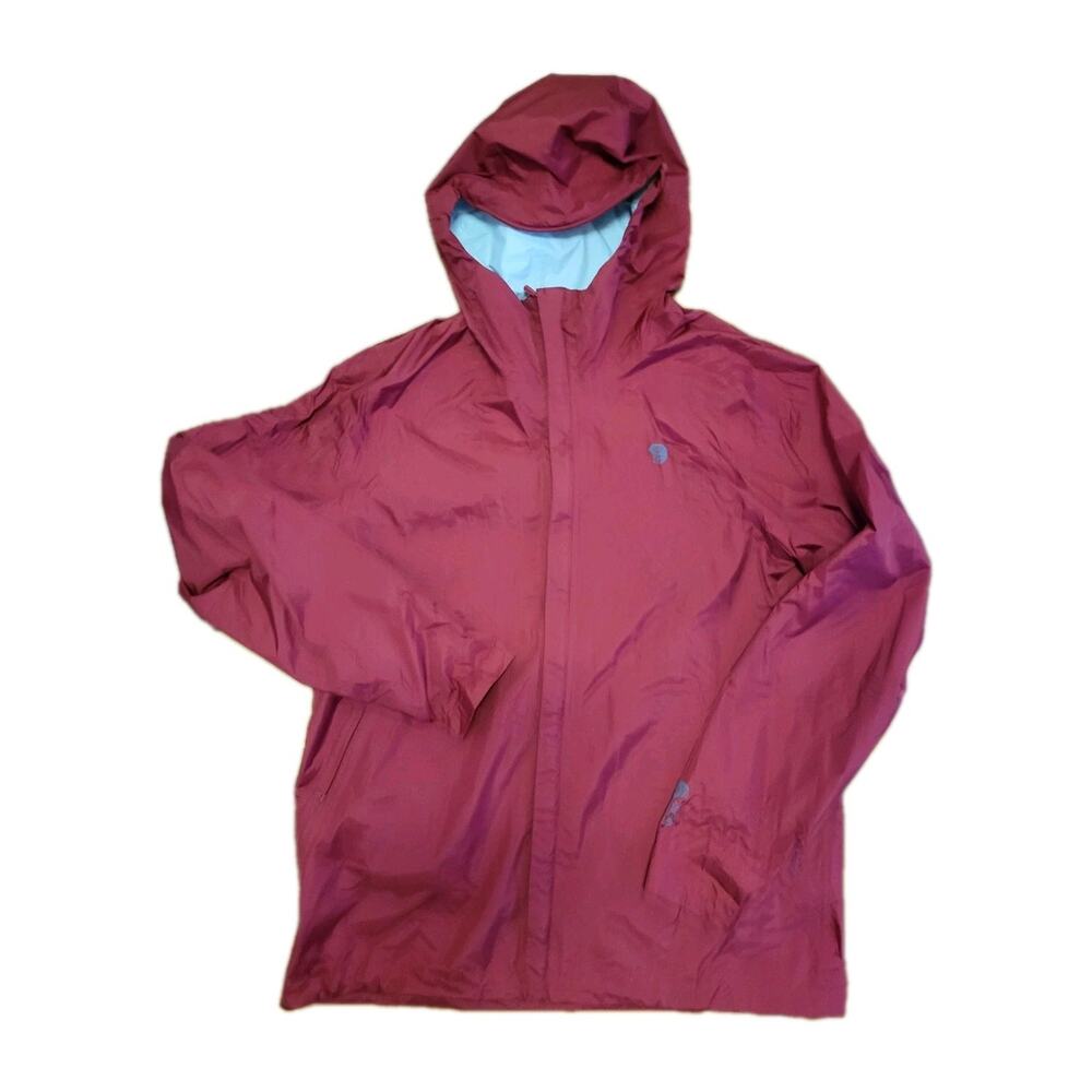 Mountain Hardwear Acadia Rain Jacket Mens Red XL Recycled Nylon Ripstop
